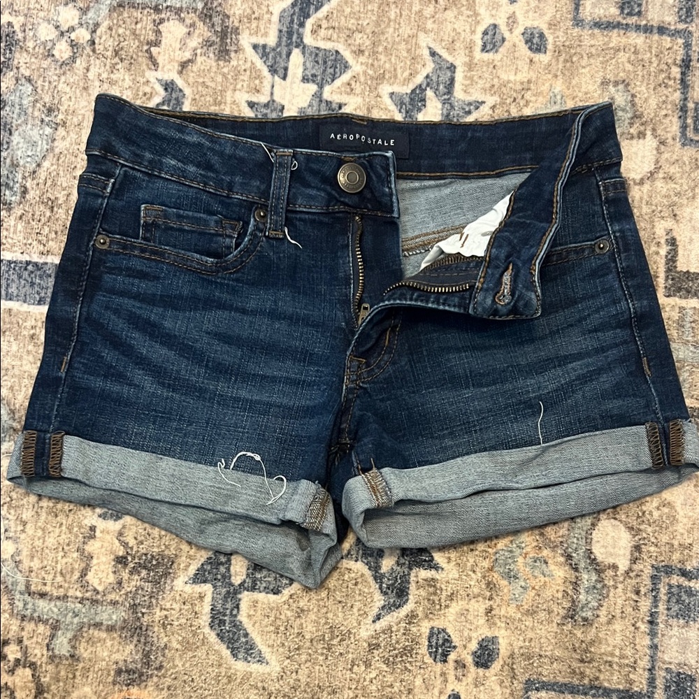 Aeropostale Dark Blue Denim Shorts